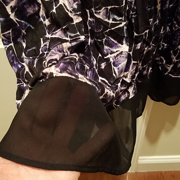 Vera Wang purple and black dress - Picture 6 of 7